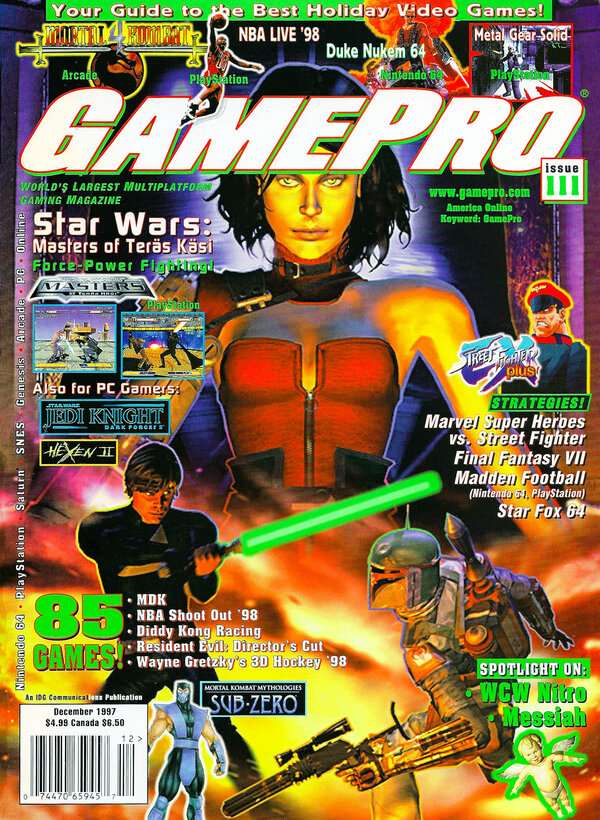 GamePro 111 (Dec 1997) Star Wars   Masters of Teräs Käsi cover